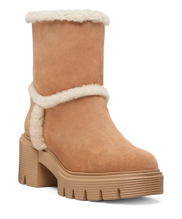 Alternative view of Stuart Weitzman Lennox Shearling Trim Bootie