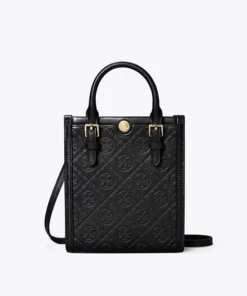 Tory Burch Mini T Monogram Leather Tote