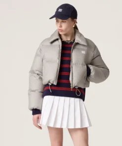 Miu Miu Technical Pongé Down Jacket