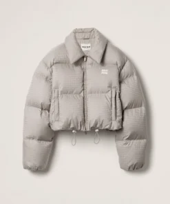Alternative view of Miu Miu Technical Pongé Down Jacket