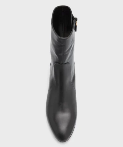 Alternative view of Stuart Weitzman Flareblock Leather Zip Ankle Booties