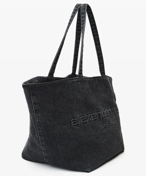 Alternative view of Alexander Wang Punch Tote in Cotton Denim