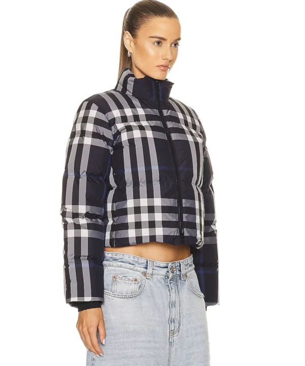 Alternative view of Burberry Aldfield Check Down Puffer Jacket