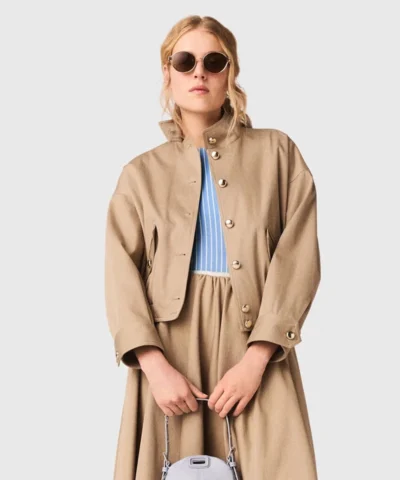 Maje Cotton Bomber Jacket