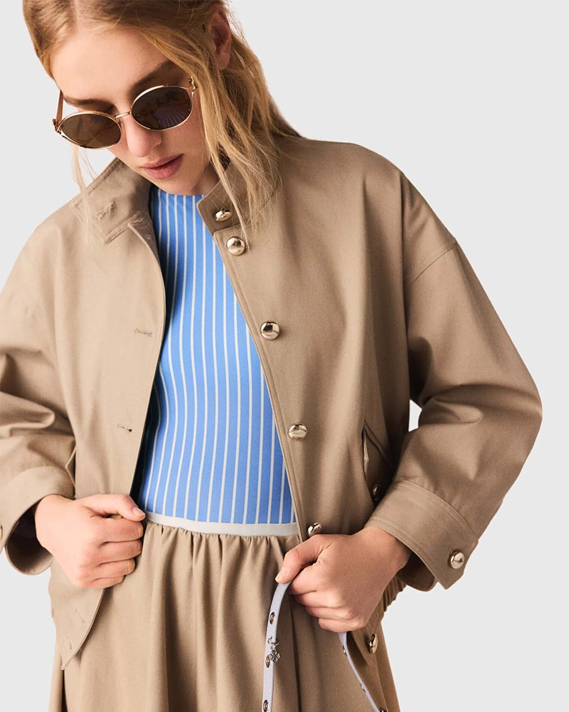 Maje Cotton Bomber Jacket - Image 5